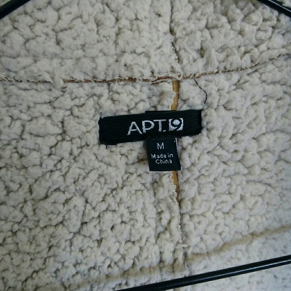 SOLD*Marlboro Style Shearling Faux Suede Jacket - Picture 6 of 6